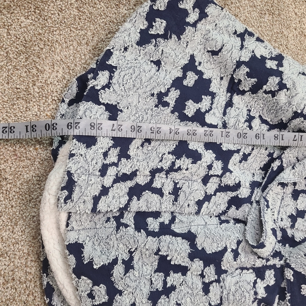 Lilka by Anthropologie Navy Sherpa Lined Hooded Robe - Picture 11 of 16